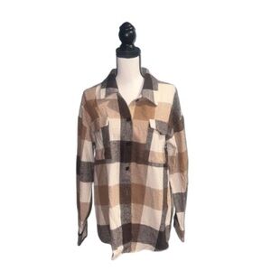 E Fan- Flannel button up shirt